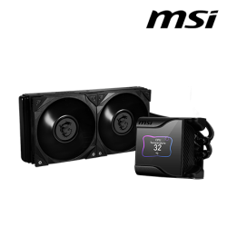 MSI MEG CORELIQUID S280 CPU Cooler (Socket AM5, 140 x 140 x 27.5mm Fan, Hydraumatic Bearing, 21.2 dBA Noise Level)
