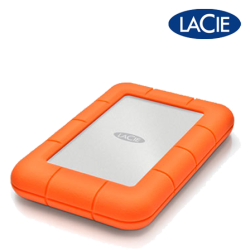LaCie Rugged Mini 1TB Hard Drive (LAC301558, USB 3.0, Password protection, Shock, rain, and pressure resistant)