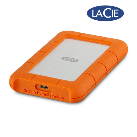 LaCie Rugged 2TB USB 3.1 TYPE C Mobile Drive (STFR2000800, USB 3.1, Automatic Backup, Designed for Mac)