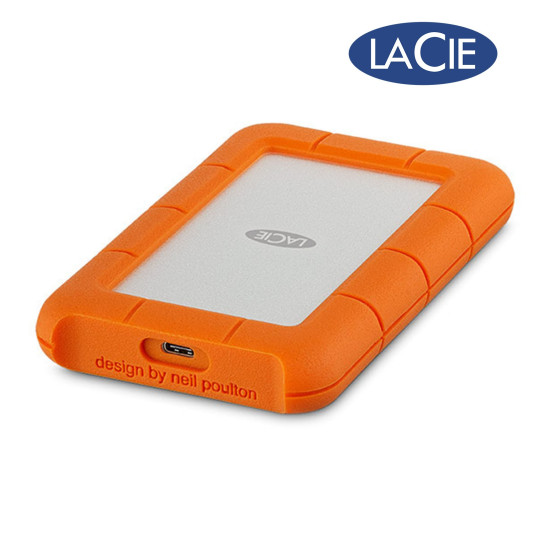 LaCie Rugged 4TB USB 3.1 TYPE C Mobile Drive (STFR4000800, USB 3.1, Automatic Backup, Designed for Mac)