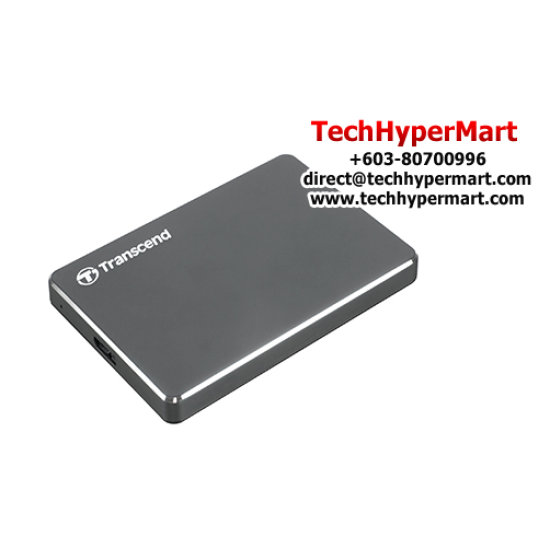 Transcend StoreJet 25C3N 2TB Portable Hard Drive (TS2TSJ25C3N, USB 3.1, micro USB to USB Type A)