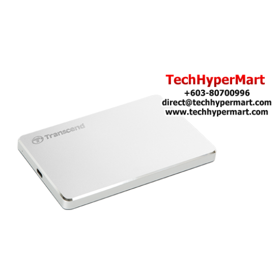 Transcend StoreJet 25C3S 2TB Portable Hard Drive (TS2TSJ25C3S, USB 3.1, micro USB to USB Type A)