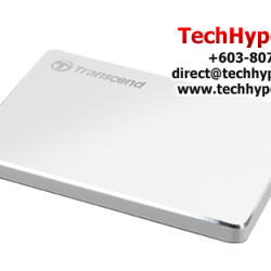 Transcend StoreJet 25C3S 2TB Portable Hard Drive (TS2TSJ25C3S, USB 3.1, micro USB to USB Type A)
