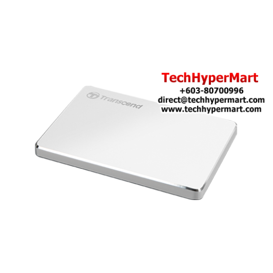 Transcend StoreJet 25C3S 2TB Portable Hard Drive (TS2TSJ25C3S, USB 3.1, micro USB to USB Type A)