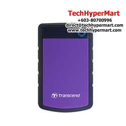 Transcend StoreJet 25H3 2TB Portable Hard Drive (TS2TSJ25H3P, USB 3.1, micro USB to USB Type A)