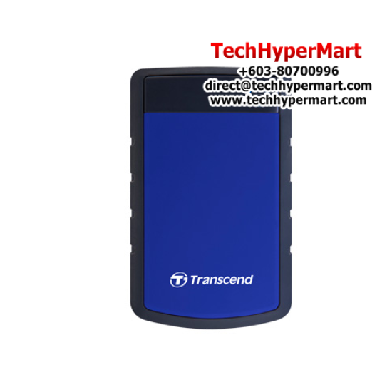 Transcend StoreJet 25H3 2TB Portable Hard Drive (TS2TSJ25H3P, USB 3.1, micro USB to USB Type A)