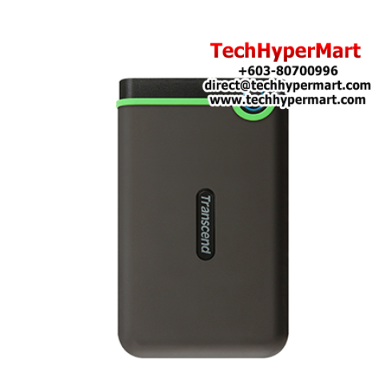 Transcend StoreJet 25M3C 4TB Portable Hard Drive (TS4TSJ25M3C, USB 3.1, micro USB to USB Type A)