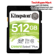 Kingston Canvas Select Plus SD Card (SDS2/512GB, 512GB Capacity, 100MB/s Read, 85MB Write, exFAT)
