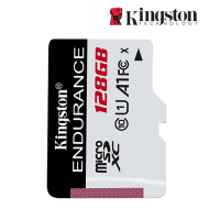 Kingston High Endurance MicroSD Memory Card (SDCE/128GB, 128GB Capacity, 95MB/s Read, 45MB/s Write, -25°C to 85°C