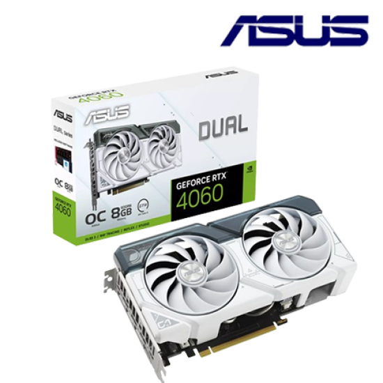 Asus DUAL-RTX4060-O8G Graphic Card (NVIDIA GeForce RTX 4060, 8GB GDDR6, PCI Express 4.0, 128-bit)