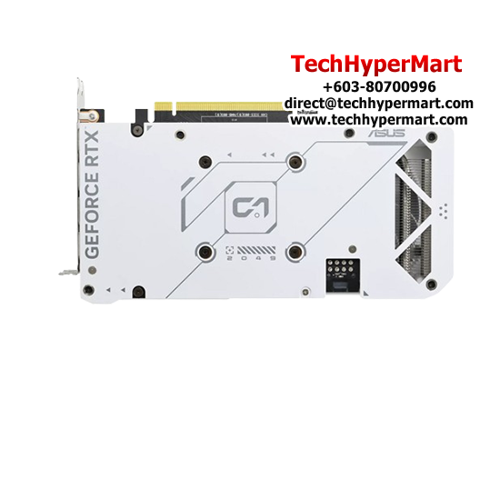 Asus DUAL-RTX4060TI-O8G-WHITE Graphic Card (NVIDIA GeForce RTX 4060Ti, 8GB GDDR6, PCI Express 4.0, 128-bit)