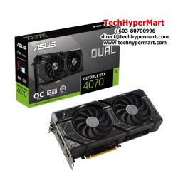 Asus DUAL-RTX4070-12G Graphic Card (NVIDIA GeForce RTX 4070, 12GB GDDR6X, PCI Express 4.0, 192-bit)