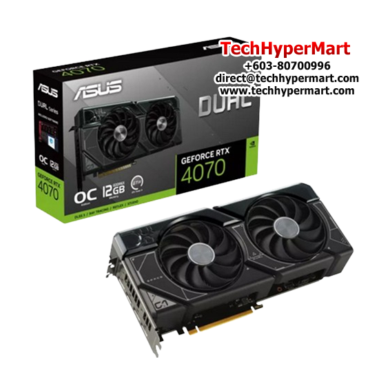 Asus DUAL-RTX4070-O12G Graphic Card (NVIDIA GeForce RTX 4070, 12GB GDDR6X, PCI Express 4.0, 192-bit)