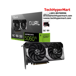 Asus DUAL-RTX5060TI-O16G Graphic Card (NVIDIA GeForce RTX 5060Ti, 16GB GDDR7, PCI Express 5.0, 128-bit)