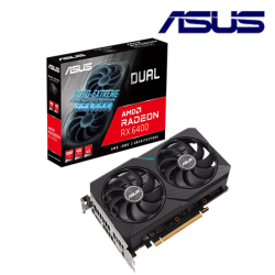 Asus DUAL-RX6400-4G Graphic Card (AMD Radeon RX 6400, 4GB GDDR6, PCI Express 4.0, 64-bit)