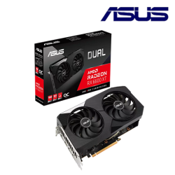 Asus DUAL-RX6600XT-O8G Graphic Card (AMD Radeon RX 6600 XT, 8GB GDDR6, PCI Express 4.0, 128-bit)