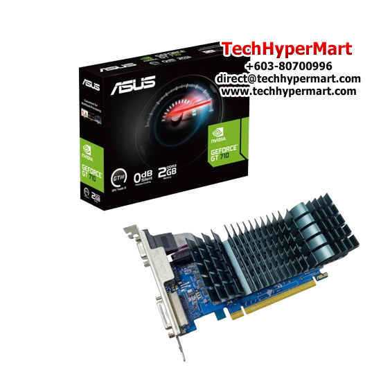 Asus GT710-SL-2GD3-BRK-EVO Graphic Card (NVIDIA GeForce GT 710, 2GB DDR3, PCI Express 2.0, 64-bit)