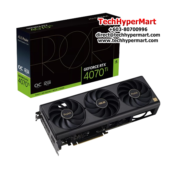 Asus PROART-RTX4070-O12G Graphic Card (NVIDIA GeForce RTX 4070, 12GB GDDR6X, PCI Express 4.0, 192-bit)
