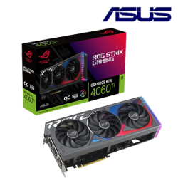 Asus ROG-STRIX-RTX4060TI-O16G-GAMING Graphic Card (NVIDIA GeForce RTX 4060Ti, 16GB GDDR6, PCI Express 4.0, 128-bit)
