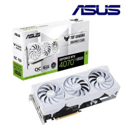 Asus TUF-RTX4070TIS-O16G-WHITE-GAMING Graphic Card (NVIDIA GeForce RTX 4070 Ti SUPER, 16GB GDDR6X, PCI Express 4.0, 256-bit)