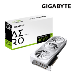 Gigabyte GV-N407TAERO OC-12GD Graphic Card (GeForce RTX 4070Ti, 12GB GDDR6X, PCI-E 4.0, 192 bit)