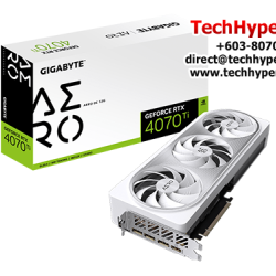 Gigabyte GV-N407TAERO OC-12GD Graphic Card (GeForce RTX 4070Ti, 12GB GDDR6X, PCI-E 4.0, 192 bit)