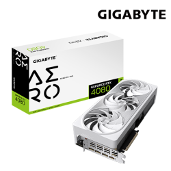 Gigabyte GV-N4080AERO OC-16GD Graphic Card (GeForce RTX 4080, 16GB GDDR6X, PCI-E 4.0, 256 bit)