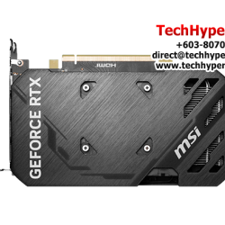 MSI RTX 4060 TI VENTUS 2X BLACK 8G OC Graphic Card (NVIDIA GeForce RTX 4060Ti, GDDR6, PCI Express 4.0, 128-bit)
