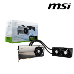 MSI RTX 4090 SUPRIM LIQUID X 24G Graphic Card (NVIDIA GeForce RTX 4090, GDDR6X, PCI Express 4.0, 384-bit)
