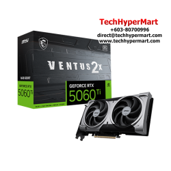 MSI RTX 5060 Ti 16G VENTUS 2X OC PLUS Graphic Card (NVIDIA GeForce RTX 5060 Ti, GDDR7, PCI Express 5 x16, 128-bit)