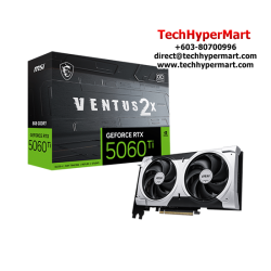 MSI RTX 5060 Ti 8G VENTUS 2X OC PLUS Graphic Card (NVIDIA GeForce RTX 5060 Ti, GDDR7, PCI Express 5 x16, 128-bit)
