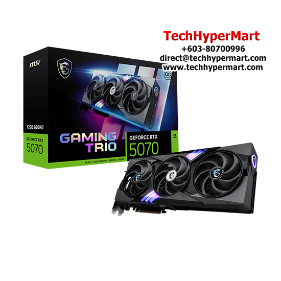 MSI RTX 5070 12G GAMING TRIO OC Graphic Card (NVIDIA GeForce RTX 5070, GDDR7, PCI Express 5, 192-bit)