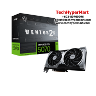 MSI RTX 5070 12G VENTUS 2X OC Graphic Card (NVIDIA GeForce RTX 5070, GDDR7, PCI Express 5, 192-bit)