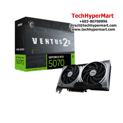 MSI RTX 5070 12G VENTUS 2X OC Graphic Card (NVIDIA GeForce RTX 5070, GDDR7, PCI Express 5, 192-bit)