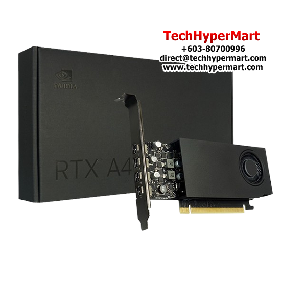 NVIDIA Quadro RTX A400 Graphics Card (4GB GDDR6, PCI Express 4.0 x 8, Up to 288 GB/s, 64-Bit)