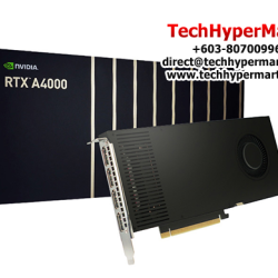 NVIDIA Quadro RTX A4000 Graphics Card (16GB GDDR6, PCI Express 4.0 x 16, Up to 448 GB/s, 256-Bit)