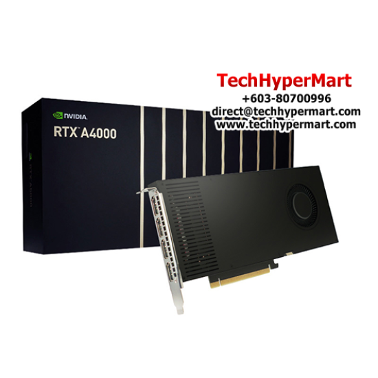 NVIDIA Quadro RTX A4000 Graphics Card (16GB GDDR6, PCI Express 4.0 x 16, Up to 448 GB/s, 256-Bit) NVIDIA Quadro RTX A4000 Graphics Card (16GB GDDR6, PCI Express 4.0 x 16, Up to 448 GB/s, 256-Bit)