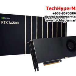 NVIDIA Quadro RTX A4500 Graphics Card (20GB GDDR6, PCI Express 4.0 x 16, Up to 640 GB/s, 320-Bit)
