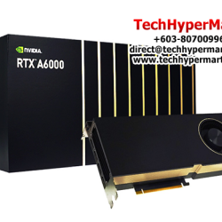 NVIDIA Quadro RTX A6000 Graphics Card (48GB GDDR6, PCI Express 4.0 x 16, Up to 288 GB/s, 384-Bit)