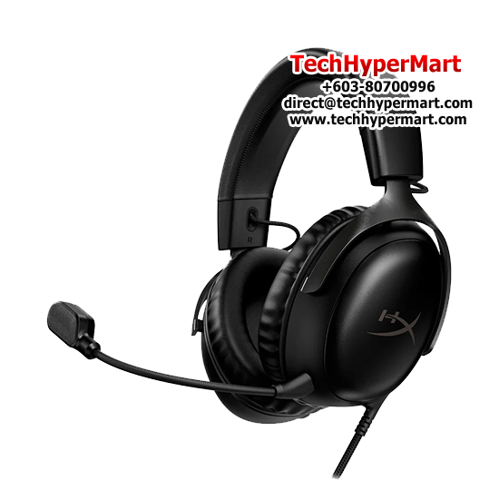 HyperX Cloud III Headset (727A8AA Black, 727A9AA Red, Dynamic 53mm, 10Hz–21Hz, Uni-directional, 16-Bit)