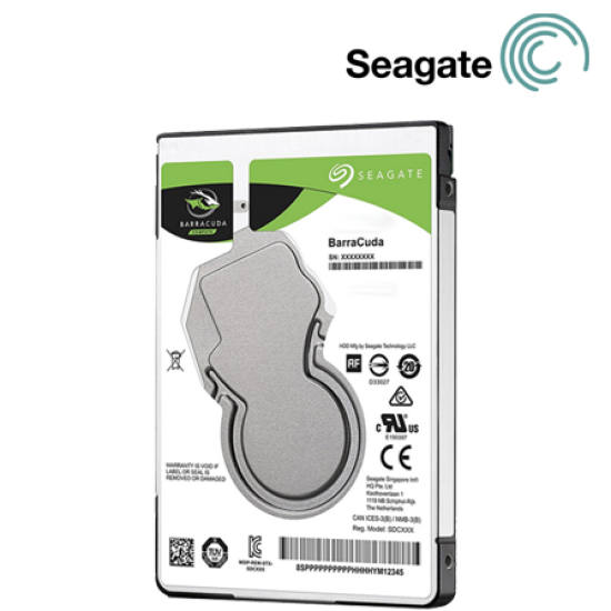 Seagate BarraCuda 2.5" 1TB Laptop Hard Drive (ST1000LM048, SATA 6Gb/s, 5400RPM, 128MB Cache)