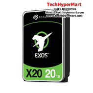 Seagate Exos X20 20TB Hub Drive (ST20000NM007D), 20TB of Capacity, SATA, 7200RPM, 256MB Cache)