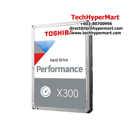 Toshiba X300 3.5" 4TB Desktop Hard Drive (TDT-HDWR440UZSVA, 4TB Capacity, SATA 6 Gb/s, 7200 RPM)