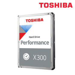 Toshiba X300 3.5" 8TB Desktop Hard Drive (TDT-HDWR480UZSVA, 8TB Capacity, SATA 6 Gb/s, 7200 RPM)