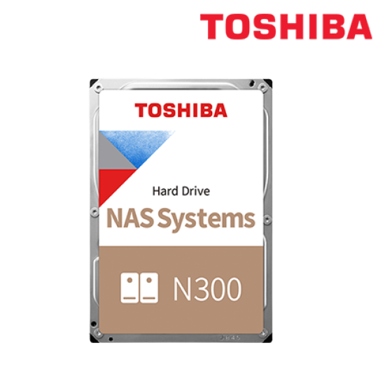 Toshiba N300 3.5" 4TB NAS Hard Drive (TNA-HDWG440UZSVA, 4TB Capacity, SATA 6 Gb/s, 128MB)