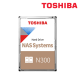 Toshiba N300 3.5" 6TB NAS Hard Drive (TNA-HDWG160UZSVA, 6TB Capacity, SATA 6 Gb/s, 256MB)