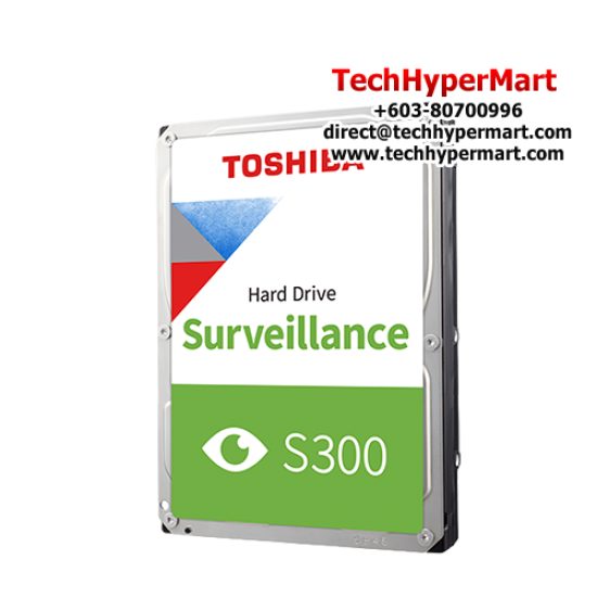 Toshiba S300 3.5" 1TB Surveillance Hard Drive (TSV-HDWV110UZSVA, 1TB Capacity, SATA 6 Gb/s, 64MB)