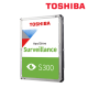 Toshiba S300 3.5" 1TB Surveillance Hard Drive (TSV-HDWV110UZSVA, 1TB Capacity, SATA 6 Gb/s, 64MB)