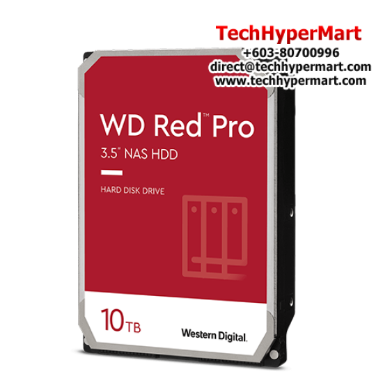 Western Digital Red WD102KFBX NAS 3.5" Hard Drives (10TB, SATA 6 Gb/s, 5400RPM, 256MB Cache)
