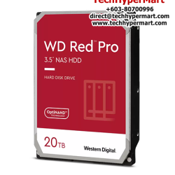 WD Red Pro 20TB Nas Hard Drive (WD201KFGX) (20TB, SATA 6 Gb/s, 7200 RPM, 512MB Cache)